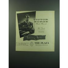 1949 The Plaza Hotel Ad - Victor Borge Pianist Humorist