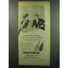 1949 Hoffman Club Soda and Ginger Ale Ad - There's nothing like parking at Margu