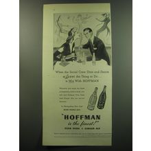 1949 Hoffman Club Soda and Ginger Ale Ad - social crew dine and dance at Larue