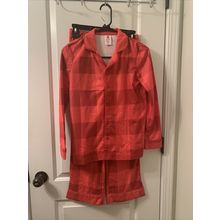 2pc Target Boys Red Plaid Check Pajama Pant Set Outfit Size 12