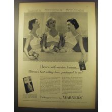 1956 Warner's Bras Advertisement - Here's self-service beauty