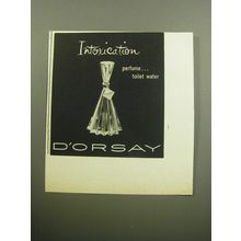1957 D'Orsay Intoxication Perfume Advertisement