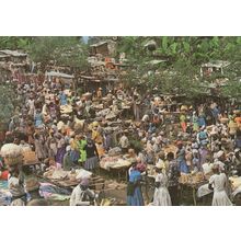 Kenscoff Haiti Friday Markets Rare Haitian Postcard