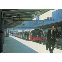 Stratford Tube Train Station in 1997 Jubilee Line Opening Postcard
