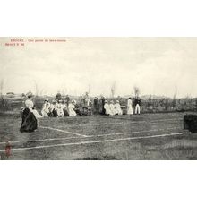 Knocke Lawn Tennis Club Court Belgium Antique Rare Postcard