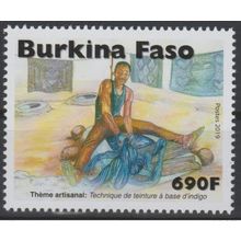 Burkina Faso 2019 Mi. ? Thème Artisanal Technique de teinture à base d'indigo