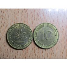 1982g 10 Pfennig Germany Coin