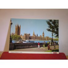 HOUSES OF PARLIAMENT, WESTMINSTER, LONDON . unused postcard by E T W Dennis =