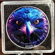 1 Oz Silver Collectible CYBER HUNTERS EAGLE # 85/100 RARE