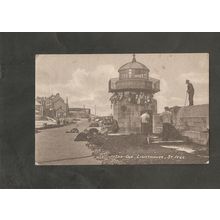Postcard Cornwall St Ives The Old lighthouse 1919