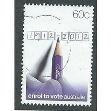 AUS 2012 60c 'COMPULSORY ENROLMENT' FINE USED (EBID37-791)