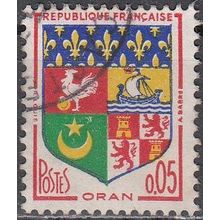 France 1960 Michel 1321 O Cote (2008) 0.20 € Armoirie Oran Cachet rond