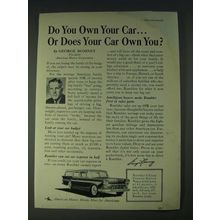 1958 American Motors Rambler 6 Cross Country Station Wagon Ad - Do you own