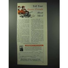 1963 National Rifle Association NRA Ad - Hunter Friends
