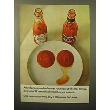 1964 Heinz Ketchup Ad - Actual Photograph of Water