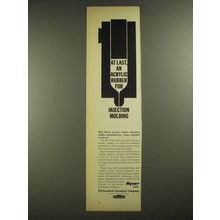 1965 B.F. Goodrich Chemical Hycar Acrylic Rubber Ad - At Last