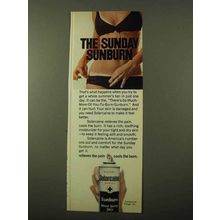 1971 Solarcaine Spray Ad - The Sunday Sunburn