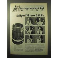 1971 Soligor 135mm f/2.8 T4 Auto-Soligor Lens Ad