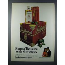 1972 Ballantine's Scotch Ad - Share a Treasure