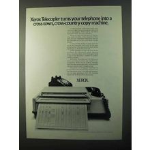 1971 Xerox Telecopier Ad - Cross-Town, Cross-Country