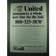 1972 United Van Lines Ad - A Whole New Line