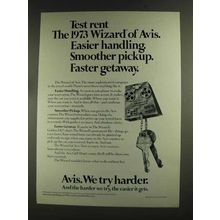 1973 Avis Rent-a-Car Ad - Easier Handling