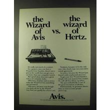1973 Avis Rent-a-Car Ad - The Wizard of Avis