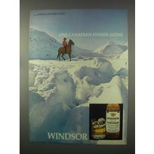 1981 Windsor Canadian Whisky Ad - Alone
