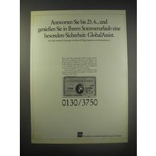 1990 American Express Card Ad (in German)- Antworten Sie bis 23.6.