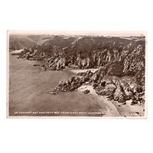 LE JOANNET BAY FROM ICART POINT, GUERNSEY. used vintage postcard RP 1964 pm =