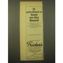 1966 Tricker's Shoes Advertisement - If you have a seat on the board