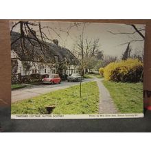 COTTAGE, SUTTON SCOTNEY, W.I. postcard posted Hampshire W.I. 1987? pm =