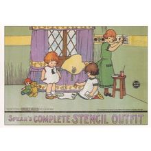 Spears Complete Toy Stencil Outfit Game Advertising Postcard