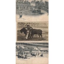 Corrida De Toros Bull Fight 3x Real Photo & Old Postcard s