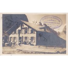 Hotel Grosse Scheidegg Swiss Antique Hand Frank Postcard
