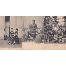 A Hill Coolie Girl Barefoot Tibetan Woman Hide & Seek 3x Old Postcard