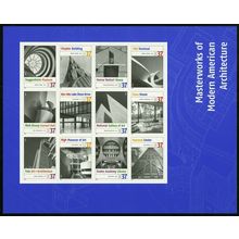 Masterworks of Modern American Architecture Sheet of Twelve Scott 3910