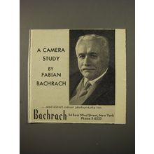 1954 Fabian Bachrach Photography Ad - A camera study by Fabian Bachrach