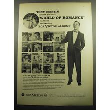 1957 RCA Victor Albums Ad - Tony Martin invites you to a world of romance