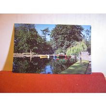 BOATING LAKE, SILVERDALE, BALLASALLA, ISLE OF MAN unused postcard. =