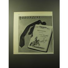1960 Bronzini Fashion Ad - Bronzini presents its Grand Monarque Collection