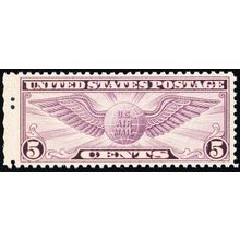 C16, Mint XF NH 5¢ Airmail Stamp - A BEAUTY! * Stuart Katz