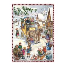 ADV70149 - Sellmer Advent Calendar - Snowy Horse and Carriage Scene - 10.5"H ...