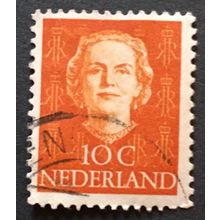 Netherlands 1949 Queen Juliana 10c - Used Stamp