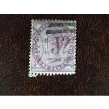 1881 GB Queen Victoria SG172 1d lilac used stamp Westerham J22 duplex numeral
