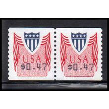 CVP32 47c Shield Very Fine MNH Pair PA5018