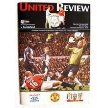 2000 programme Manchester United v. Sunderland 15/4