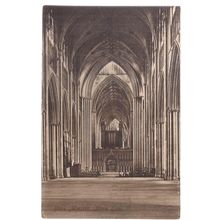 YORK MINSTER, Nave east unused postcard c.1880 F. Frith & Co no 18405 #