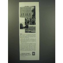 1933 Italian Tourist Ad - Mountain Stations, Riviera