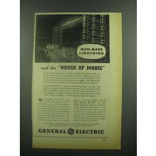 1939 General Electric Ad - Man-Made Lightning